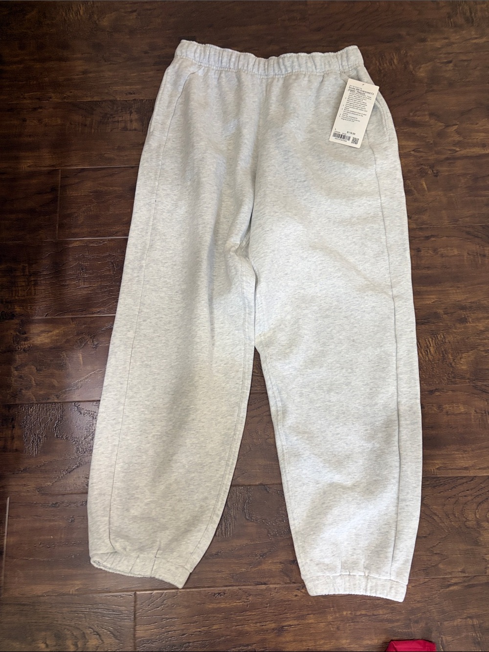 Lululemon Scuba Oversized Fit ' Light Gray jogger - Elastic Waist & Ankles